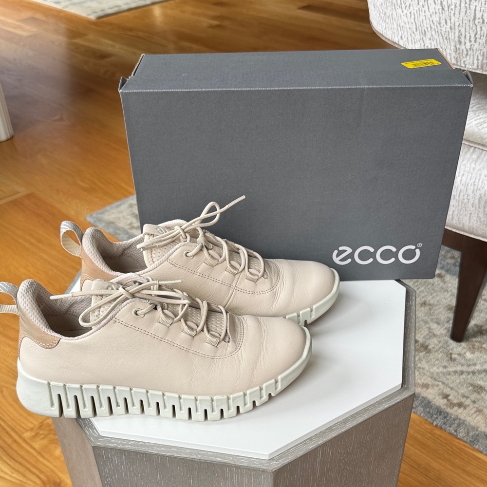 ECCO Gruuv Light Beige Casual Sneakers, EU 37, US 6-6.5